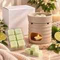 Sweet Pear & Vanilla Wax Melt Burner Gift Set | Luxury Home Fragrance | Gift Boxed