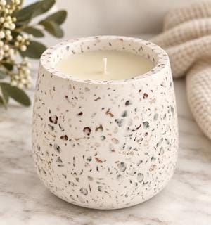 Warm Vanilla Soy Candle | Terrazzo Candle | Home Fragrance | Luxury Candle | Housewarming Gift | Modern Home Decor