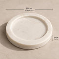 Natural Marble Coaster: Elegant Home Décor, Diffuser Tray (10cm Diameter)