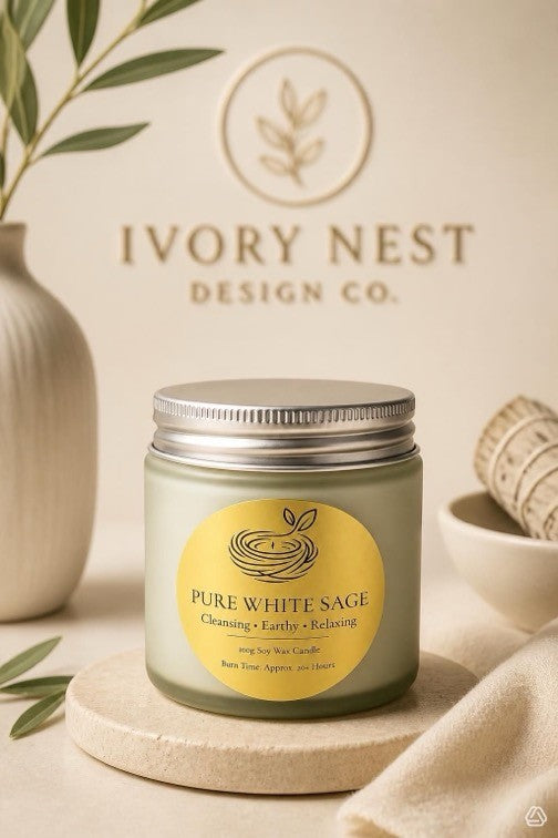 White Sage Soy Candle | Soy Wax Candle | Sage Candle